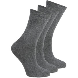 COSHAL® 3 Kids Plan School Socks Boys & Girls Cotton Rich Breathable Cotton Socks for Kids School Casual Sports Mid-Calf Sock Size (12-3) Grey AP
