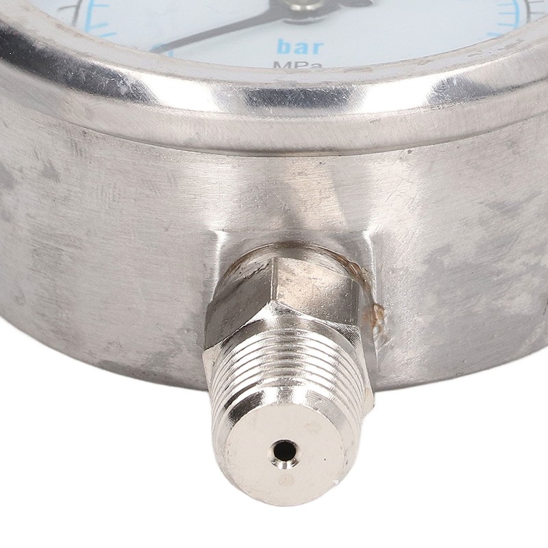 Vacuum Pressure Gauge Shockproof Radial Stainless Steel Case for Industrial