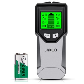 JAXWQ Stud Finder Wall Scanner - 5 in 1 Stud Finder Tool w/Intelligent Microprocessor Chip and HD LCD Display, Stud Detector Beam Finders for the Center and Edge of Wood AC Wire Metal Studs Joist Pipe