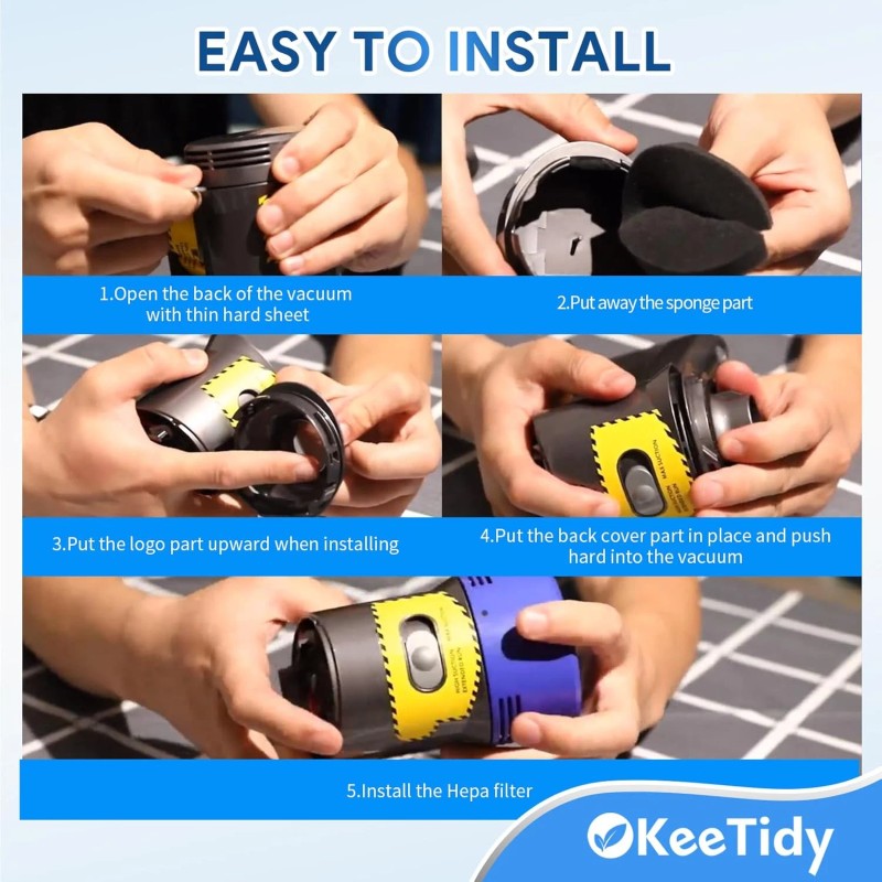 KeeTidy Post HEPA Filter & Motor Cover Replacement for Dyson