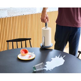 Joseph Joseph Hold Easy-Tear Paper Towel Kitchen Roll Holder, Weighted, Non-Slip Base, Fits up to 5.5" Diameter Rolls