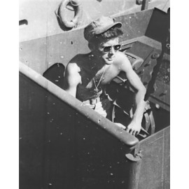 New 8x10 Photo: Lt. John F. Kennedy aboard the PT-109, 1943