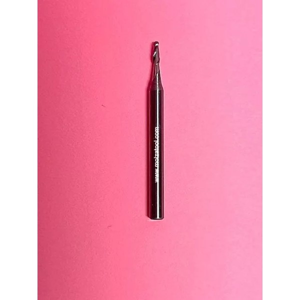 MOLZA CARBIDE BALL NOSE END MILL 1/16" DIAMETER 3/16" LOC