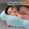 TEXSTEAD Pea Body Pillow for Side Sleepers, Cooling Hugpillow for
