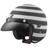 Bogotto V587 Scacchi Carbon Jet Helmet (Black/White, XS)
