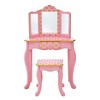 Teamson Kids Pretend Play Kids Vanity, Table & Chair Vanity