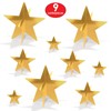 Beistle, 9 Piece 3-D Foil Star Centerpieces, 3" - 8"