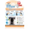 SinkShroom Chrome Edition Revolutionary Bathroom Sink Drain Protector Hair Catcher,
