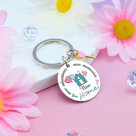 Klpoyu House Warming Gifts New Home Women Housewarming Gifts New Home Keychain Gift House Warming Gifts Funny Housewarming Gifts for Women Men Gifts for New Homeowners New Apartment Gifts for Women