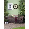Infinity Instruments Forecaster Indoor/Outdoor Wall Clock, Thermometer, Hygrometer combo, Stylish