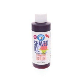 Strawberry Daiquiri Shaved Ice and Snow Cone Flavor Concentrate 4 Fl Ounce Size