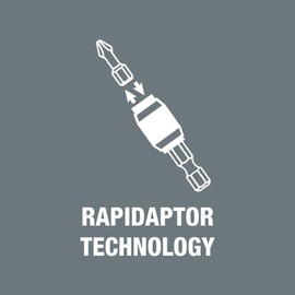 Wera - 5052502001 889/4/1 K Rapidaptor Universal Bit Holder for 1/4" Hex Drives, 2" Long