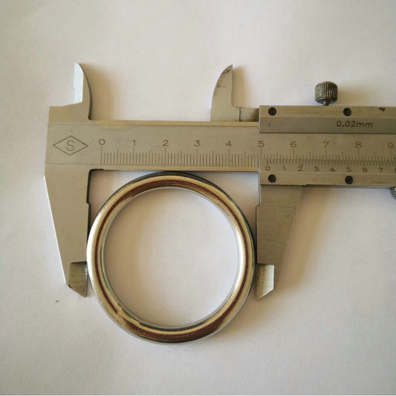 JY-MARINE Stainless Steel 316 Round Ring Welded 1/4" x 1-5/8"