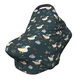 Cartoon Ducks Car Seat Covers Baby - Multi-use Nursing Car Seat Canopy Cover for Breastfeeding, Infant Stroller Cover, High Stretchy Chair Cover for Bbies Boys & Girls