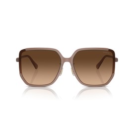 COACH Women's HC8401D Square Sunglasses, Milky Light Brown/Brown Gradient, 64 mm