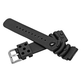 Seiko Watch Replacement Band Fit Width 18mm 20mm 22mm 24mm Diving Waterproof Rubber Belt Rubber Strap DAL0BP SKA293J2 SKA291J1, 18 mm