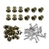 sourcing map 5mm Head Dia. Round Knobs Pull Handle, 24pcs