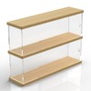 2-Shelves Acrylic Display Case for Collectibles Funko POP Shelves with