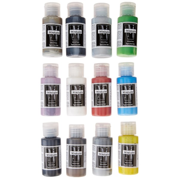 Badger Air-Brush Company Minitaire 12-Color Paint Starter Set