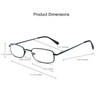 EYE ZOOM 3 Pack Classic Readers Rectangular Metal Reading Glasses