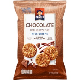 Quaker Rice Crisps, Gluten Free, Chocolate, 3.53oz Bags, 12 Count