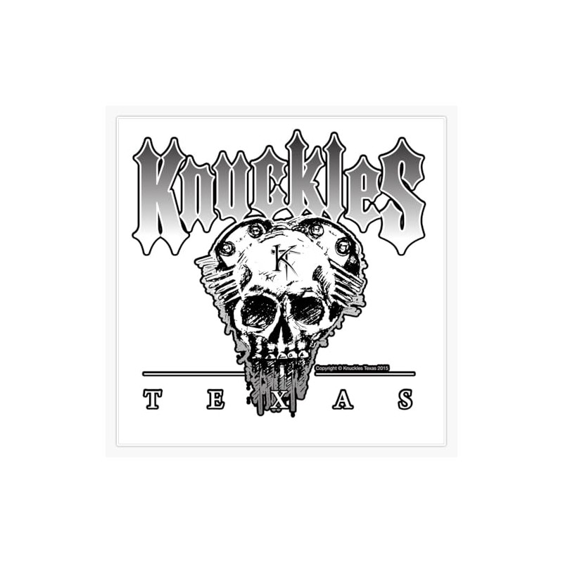 Knuckle Head Logo Bumper Sticker Vinyl Decal 5"