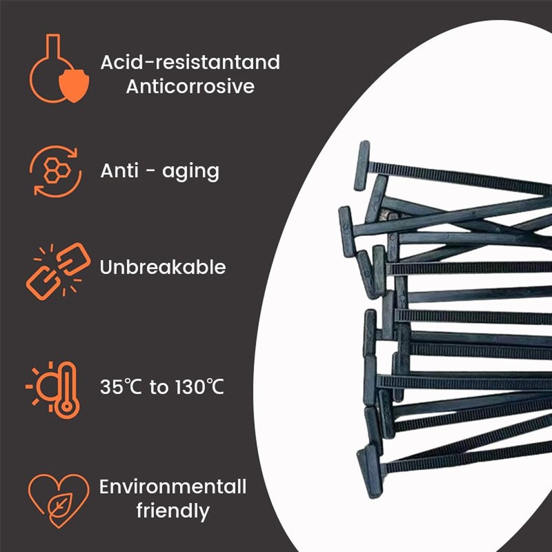 Nylon Universal Cable Tie Buckle, 100PCS Multifunctional Nylon Cable Tie
