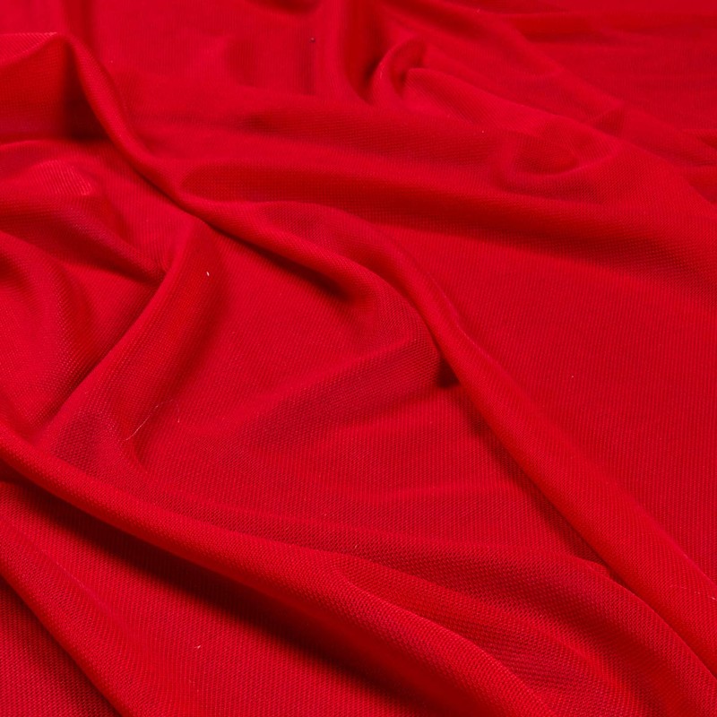 Power Mesh Fabric - Red Fabric by the Yard