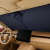 1-Satz Sonnenschutz Auto Frontscheibe, Faltbare Auto Sonnenschutz Frontscheibe, Anti Starkes