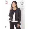 King Cole Womens Knitting Pattern Double Knit Glitz Long Cardigans