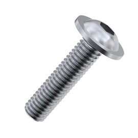 Accu - M8 x 60mm Socket Flanged Button Screws (ISO 7380-2) - Stainless Steel (A2) (Pack of 6)