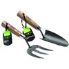 Draper DRA83776 Carbon Steel Heavy Duty Hand Fork and Trowel Set with Ash Handles (2-Piece)