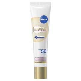 NIVEA Cellular LUMINOUS630 Anti-manchas Fluido Facial Aclarador de Piel FPS50 (40 ml), Enriquecido Con Ácido Hialurónico y Vitamina E para una Piel...