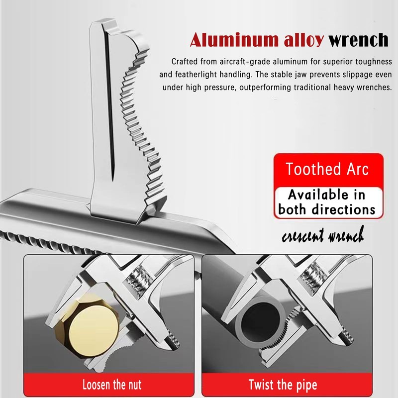 Adjustable Basin Faucet Pipe Pool Crescent Spanner Wrench Wrenches Plumbing
