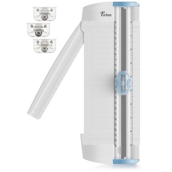 Firbon 3-in-1 Paper Cutter, 9" Compact A5 Paper Trimmer with