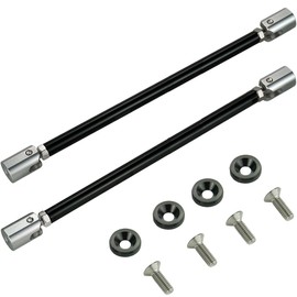 STETION Universal Splitter Strut Rods 11'' - 12.7'' Length Front Bumper Lip Support Strut Rod Tie Bars Fit Most Vehicles (11'' - 12.7'' Length)