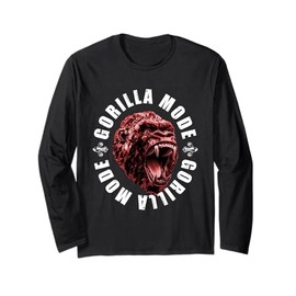 Gorilla Mode Workout Zitat | Gym Motivation Beast Training Langarmshirt