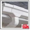 Amerimax Home Products 5 In. White Vinyl K-Style Gutter End