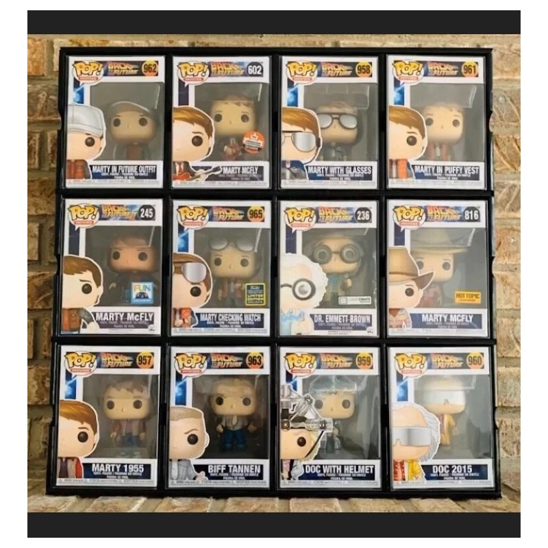 Funko Pop Display shelf Kubbie FOUR PACK...BLACK.