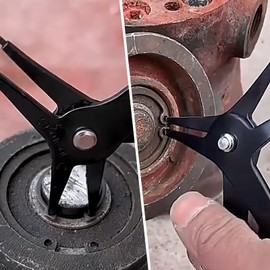 LEONTOOL Snap Ring Pliers, Dual Use, Snap Ring Pliers, For Holes, Snap Ring Removal, Diameter 0.4 - 5.5 inches (10 - 140 mm), Ring Pliers, Precision Snap Ring Pliers, Circlip Pliers, Locking Ring