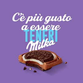 Milka Milk Chocolate with Oreo Vanilla Flavour Cookies, 92g
