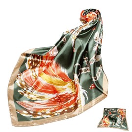 FAIRYGATE Satin Kopftuch Haarschal Kopftuch Bandana Haarwickel Halstuch für Frauen Mädchen 80025