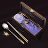 (H.jin) Hyunjin Baeksu Baekbok Vacuum Titanium Gold Spoon 1-Person Set
