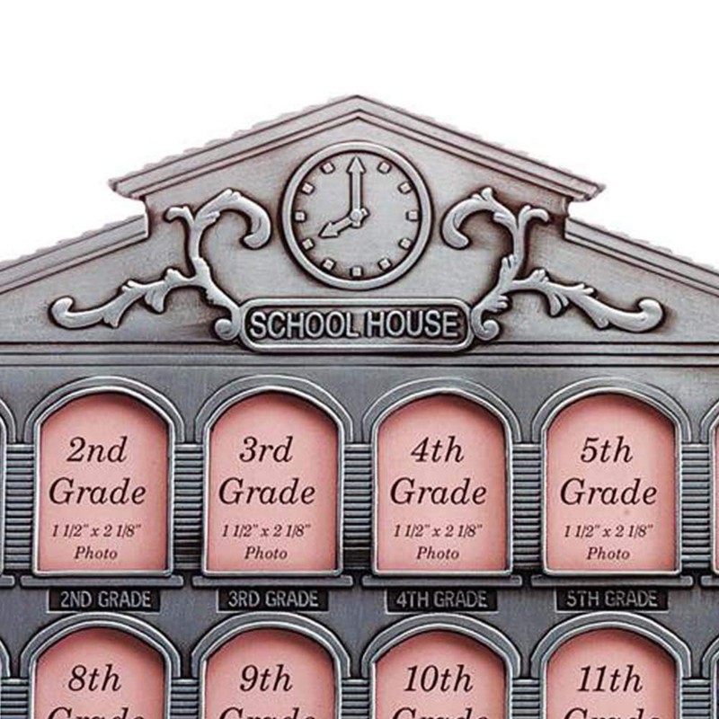 Gifts & Decor Pewter School House Schoolhouse History Photo Frame