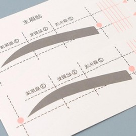 Eyebrow Drawing Aid Sticker for Beauty Makeup Beauty Type B 5ea