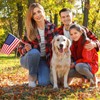 Fovths 15 Pack Veteran's Day Handheld American Stick Flags with