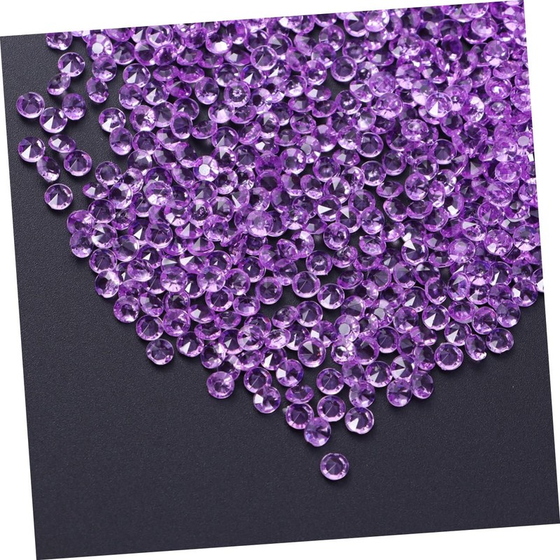 Abaodam 2000pcs Acrylic Crystal Gems Flat Back Rhinestones for Nail