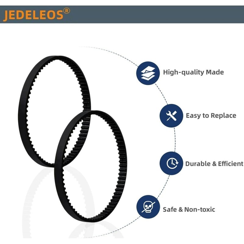 JEDELEOS Replacement Belts for Miele Vacuum, Fit Model SEB213, SEB217