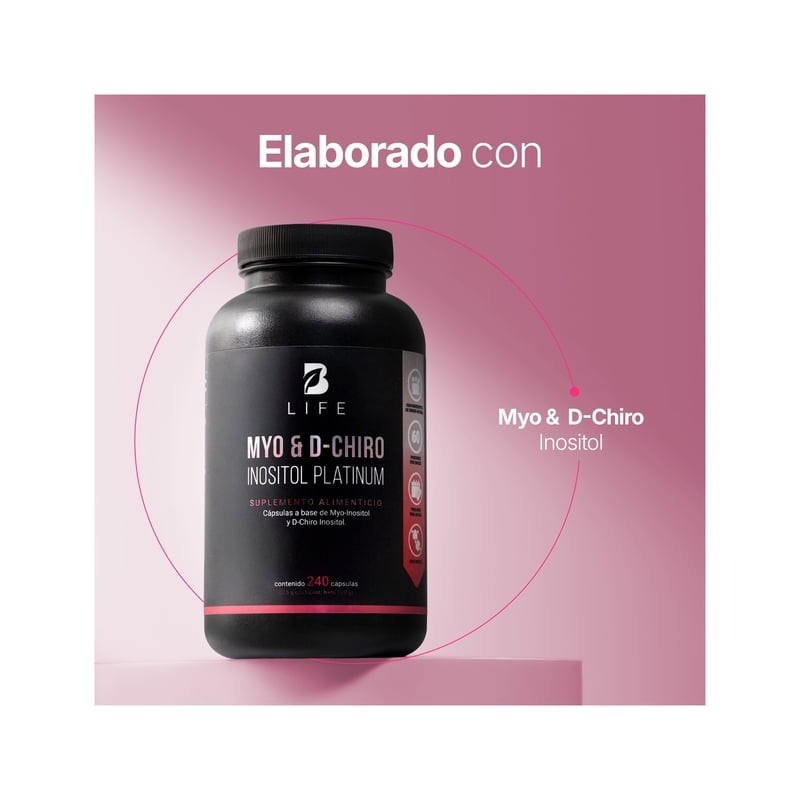 Suplemento alimenticio B life Myo & D-Chiro Inositol Platinum 240