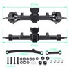 RCLIONS Aluminum Front&Rear Axles Complete Set for Axial SCX24 Deadbolt